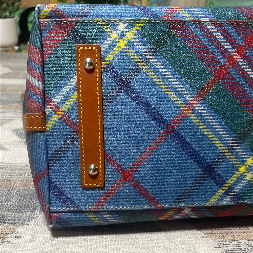 Dooney & Bourke Multicolor Plaid Satchel - Picture 12 of 17